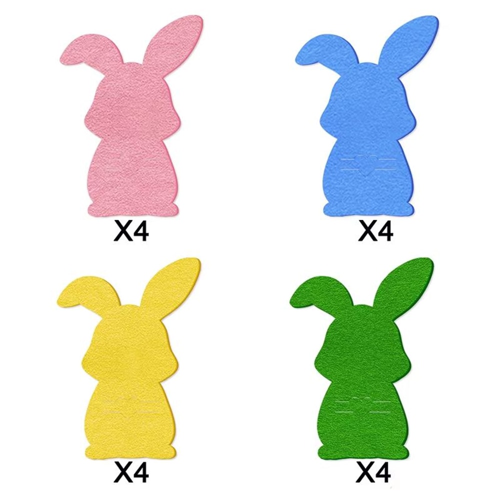 16Piece Easter Tableware Decoration Set Knife And Fork Bags For Festive Easter Table Decor 4