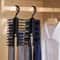 Adjustable Rotating Tie And Belt Storage Rack Closet Organizer For Ties Scarves And Accessories 0