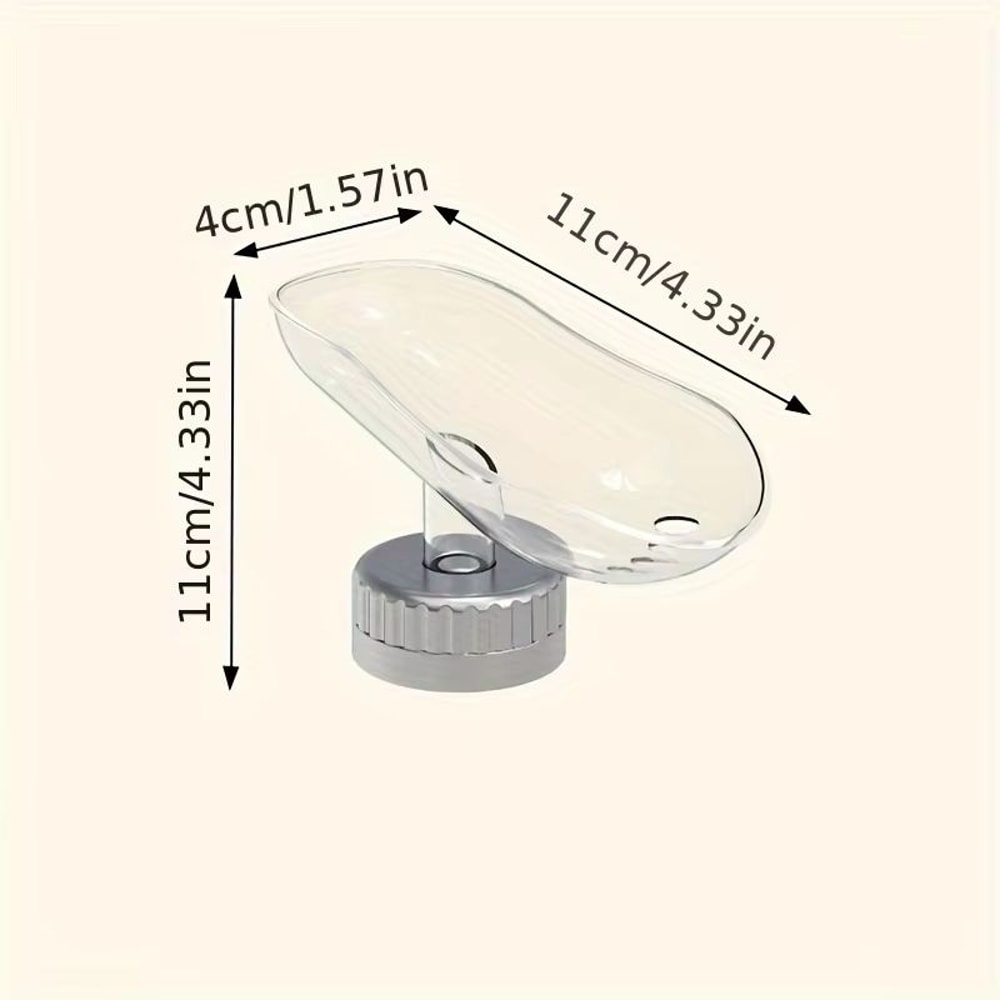 PunchFree Suction Cup Soap Dish Plastic Bathroom Soap Tray Portable Soap Drying Rack For Bathroom A 5