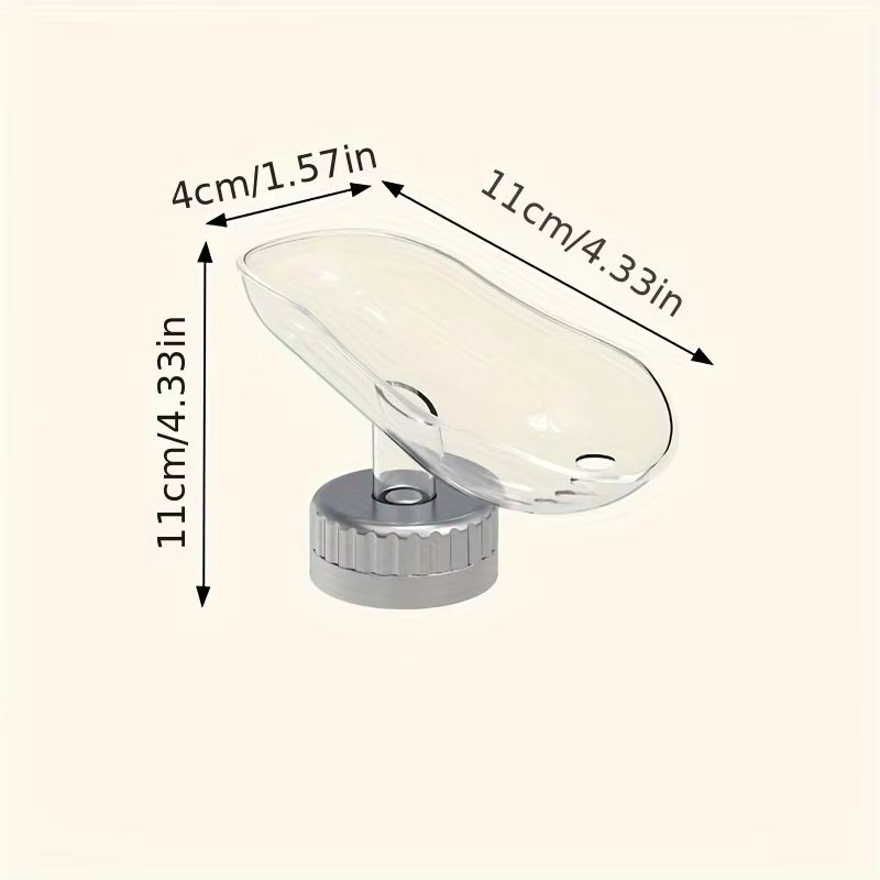 PunchFree Suction Cup Soap Dish Plastic Bathroom Soap Tray Portable Soap Drying Rack For Bathroom A 5