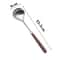 Stainless Steel Soup Ladle With Wooden Long Handle Hot Pot And Porridge Serving Scoop 7