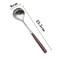 Stainless Steel Soup Ladle With Wooden Long Handle Hot Pot And Porridge Serving Scoop 7
