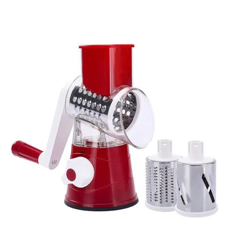 Manual Drum Vegetable Cutter With 304 Stainless Steel Blades For Fruits Vegetables Cheese Potato An 7