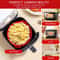 Foldable Silicone Air Fryer Liner Reusable Air Fryer Baking Pan With Double Handles For Easy Lift A 1