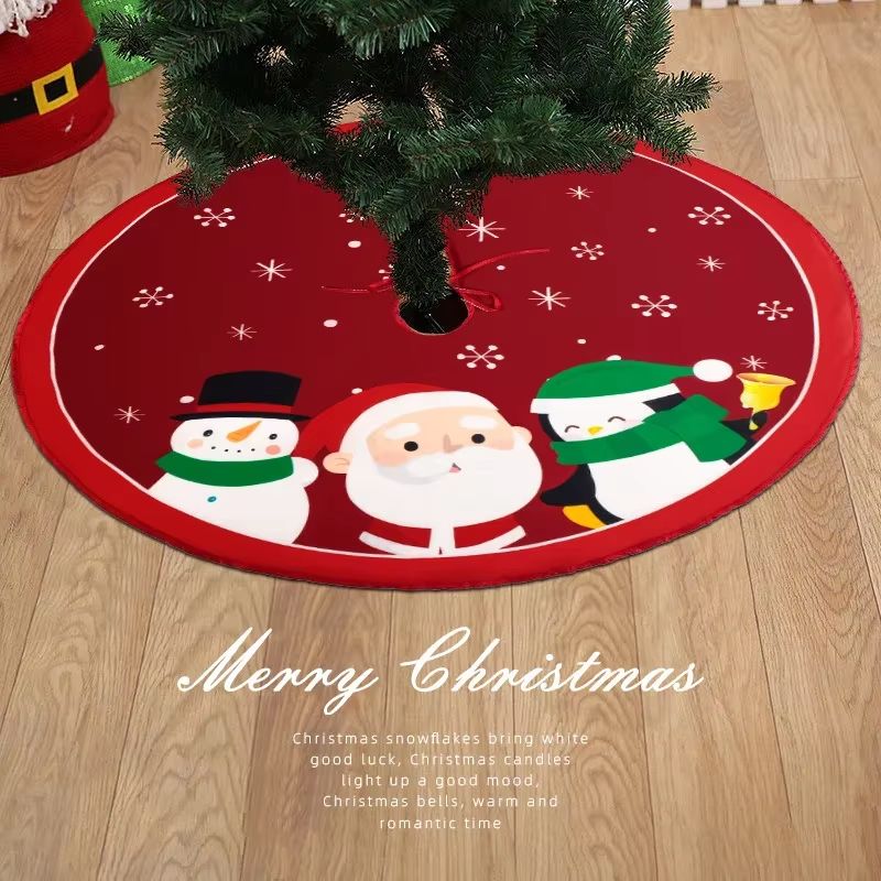 Festive Christmas Tree Skirt 3543in Or 2362in Cartoon Tree Base Cover For Holiday Xmas Home Decor 1