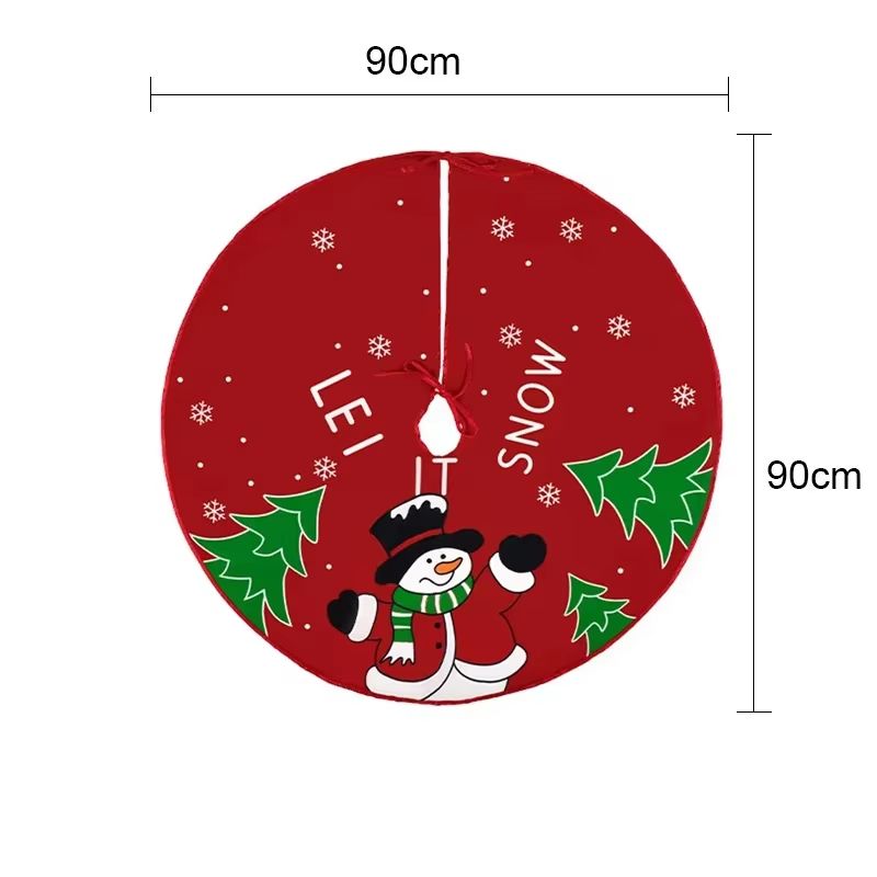 Festive Christmas Tree Skirt 3543in Or 2362in Cartoon Tree Base Cover For Holiday Xmas Home Decor 6