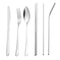 Stainless Steel Travel Cutlery Set In Case Reusable Portable Camp Utensil Set For Picnic Work And T 4