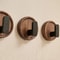 PunchFree Walnut Wood Wall Hooks Circular Coat Key And Towel Hook Organizer For Bathroom Kitchen An 3