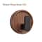 PunchFree Walnut Wood Wall Hooks Circular Coat Key And Towel Hook Organizer For Bathroom Kitchen An 6