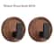 PunchFree Walnut Wood Wall Hooks Circular Coat Key And Towel Hook Organizer For Bathroom Kitchen An 7