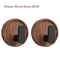 PunchFree Walnut Wood Wall Hooks Circular Coat Key And Towel Hook Organizer For Bathroom Kitchen An 7