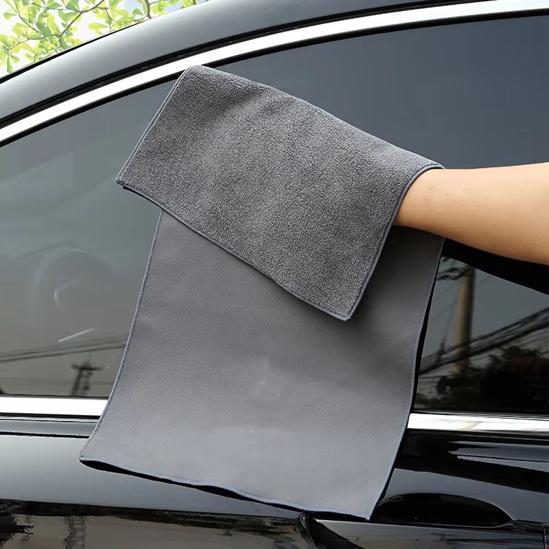 2PCS Coral Fleece Car Wash Drying Towel DoubleSided Absorbent Double Sided Microfiber Towel For Mir 4