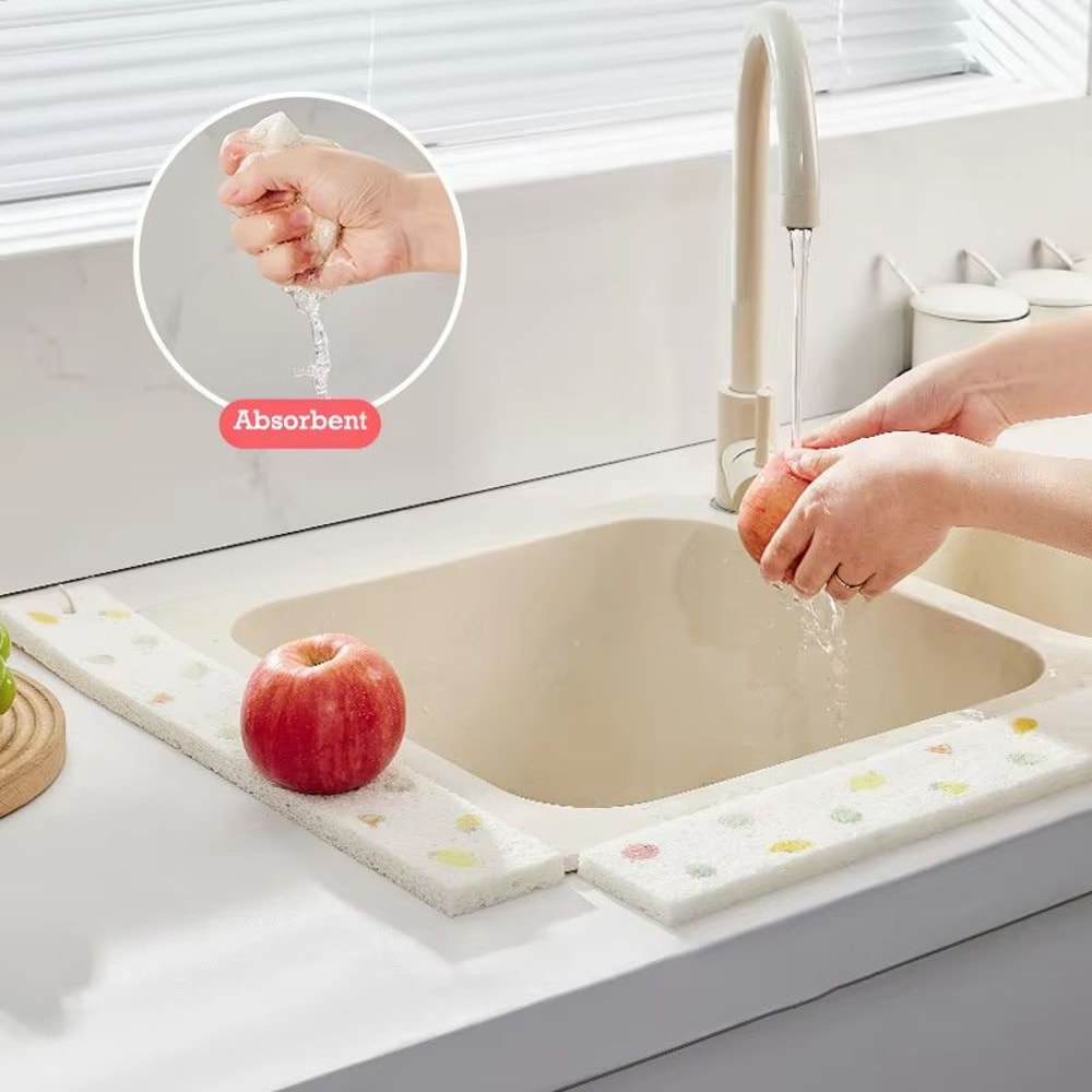 Kitchen Sink Sink Splash Guard Mat Water Absorbent Countertop Drying Pad With Multipurpose Dishwash 1
