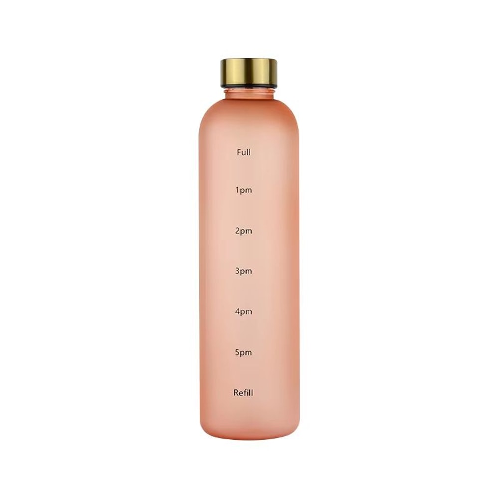 1L Water Bottle With Time Marker Leakproof Frosted Sports Bottle For Gym Fitness Outdoor And Travel 11