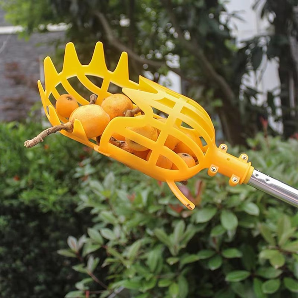 Garden Fruit Picker Tool With Basket Head For Apples Peaches And Orchard Harvesting 1 Or 2 Pack 2