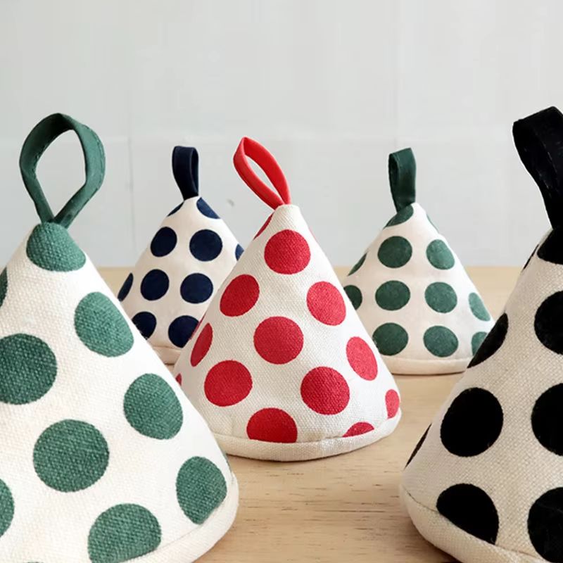 Cute Cotton AntiScald Pot Lid Handle Cover NonSlip Heat Insulation Lid Hat For Oven And Cookware Ha 4