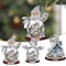 2D Flat Acrylic Christmas Tree Ornaments Santa And Snowman Hanging Decorations For Holiday And New 0