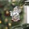 2D Flat Acrylic Christmas Tree Ornaments Santa And Snowman Hanging Decorations For Holiday And New 2