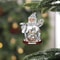 2D Flat Acrylic Christmas Tree Ornaments Santa And Snowman Hanging Decorations For Holiday And New 2