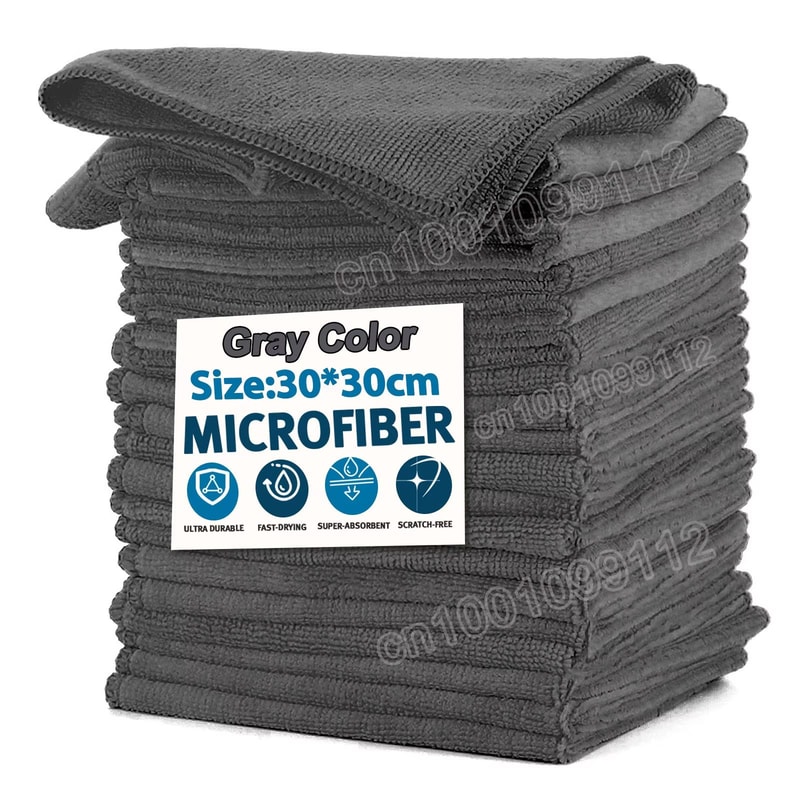 Microfiber Cleaning Cloth Set 41220PCS Soft Absorbent Reusable Towels For Kitchen Window And Car Cl 6
