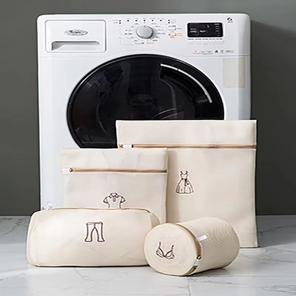 Foldable Thick Laundry Bag Washing Machine Pouch For Dirty Clothes And Underwear Organizer 8