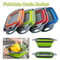 Foldable Square Vegetable And Fruit Drain Basket With Handle Collapsible Kitchen Washing Basket And 0
