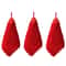 3PCS Cartoon Red Chenille Hand Towel Hanging Quick Dry Kitchen Towel Set For Bathroom And Home Clea 6