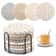 8Pcs Absorbent Woven Fabric Cup Coaster Set With Holder Farmhouse Drink Coasters For Coffee And Tea 0