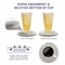 8Pcs Absorbent Woven Fabric Cup Coaster Set With Holder Farmhouse Drink Coasters For Coffee And Tea 2