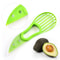 3 In 1 Avocado Slicer Tool Plastic 3 In 1 Avocado Cutter For Peeling Pitting And Slicing Avocado Ki 3