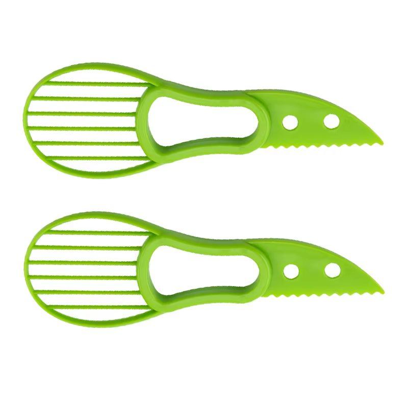 3 In 1 Avocado Slicer Tool Plastic 3 In 1 Avocado Cutter For Peeling Pitting And Slicing Avocado Ki 6
