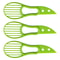 3 In 1 Avocado Slicer Tool Plastic 3 In 1 Avocado Cutter For Peeling Pitting And Slicing Avocado Ki 8
