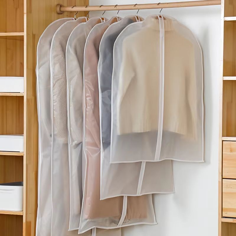 5PCS Garment Dust Cover Bags Fully Enclosed Waterproof Clothes Cover With Zipper For Suits Coats An 1