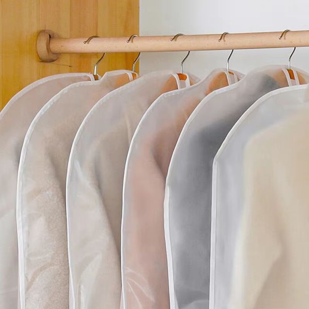 5PCS Garment Dust Cover Bags Fully Enclosed Waterproof Clothes Cover With Zipper For Suits Coats An 2