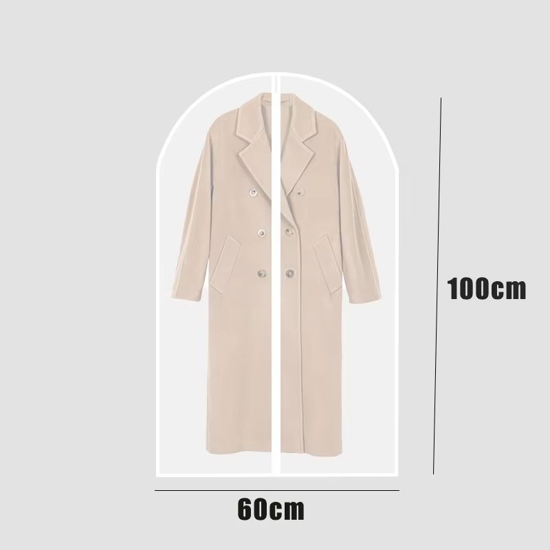 5PCS Garment Dust Cover Bags Fully Enclosed Waterproof Clothes Cover With Zipper For Suits Coats An 5