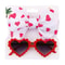 HeartShaped Dog Sunglasses And Pet Grooming Bows 2PCS Set Cute Hair Bands For Photos And DressUp 9