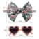 HeartShaped Dog Sunglasses And Pet Grooming Bows 2PCS Set Cute Hair Bands For Photos And DressUp 5
