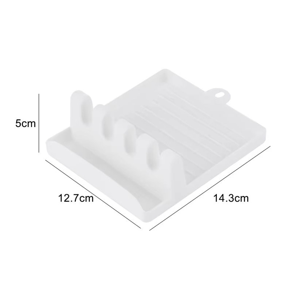 MultiFunction Kitchen Utensil Organizer With Spoon Holder Fork And Spatula Rack And NonSlip Lid Res 6