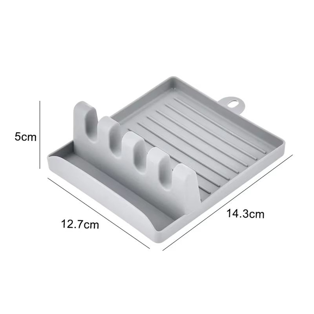 MultiFunction Kitchen Utensil Organizer With Spoon Holder Fork And Spatula Rack And NonSlip Lid Res 8