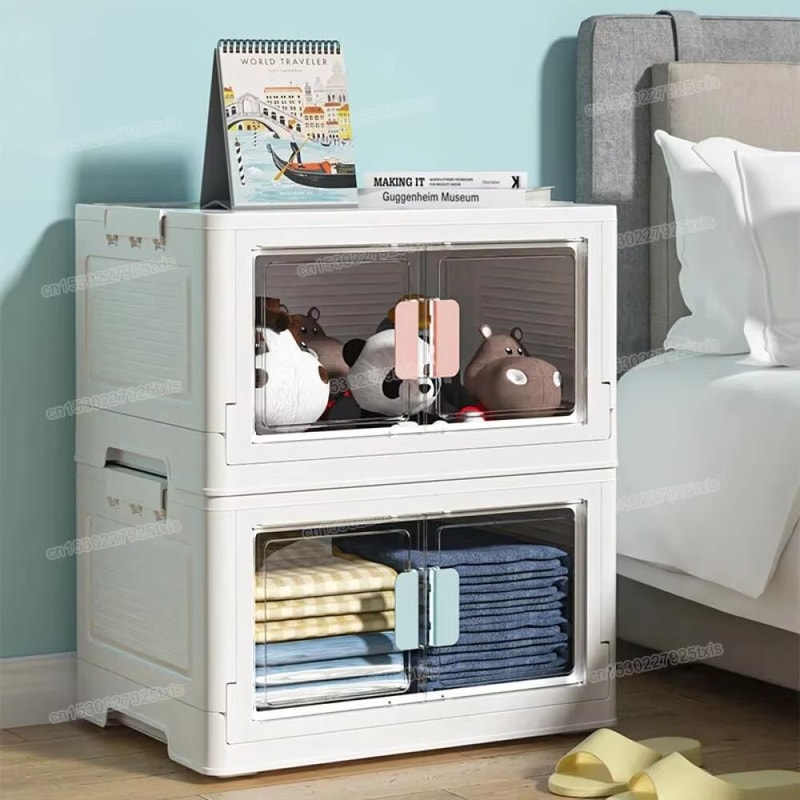 Large Capacity Stackable Storage Box Foldable Organizer Container For Home And Wardrobe 1