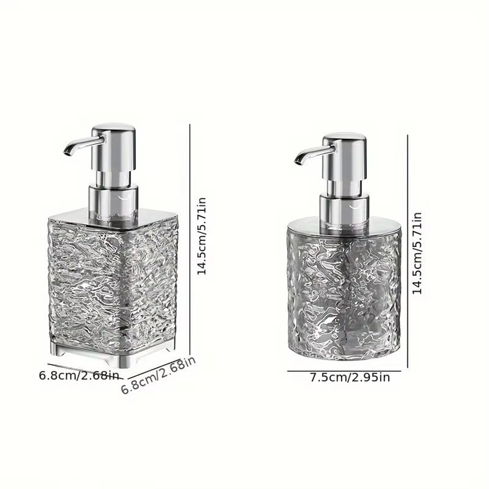 300ML Refillable Soap Dispenser Bottle With Press Pump For Kitchen And Bathroom 2