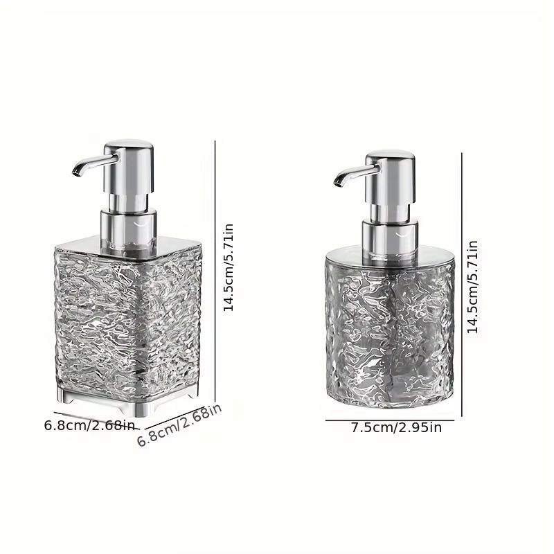 300ML Refillable Soap Dispenser Bottle With Press Pump For Kitchen And Bathroom 2