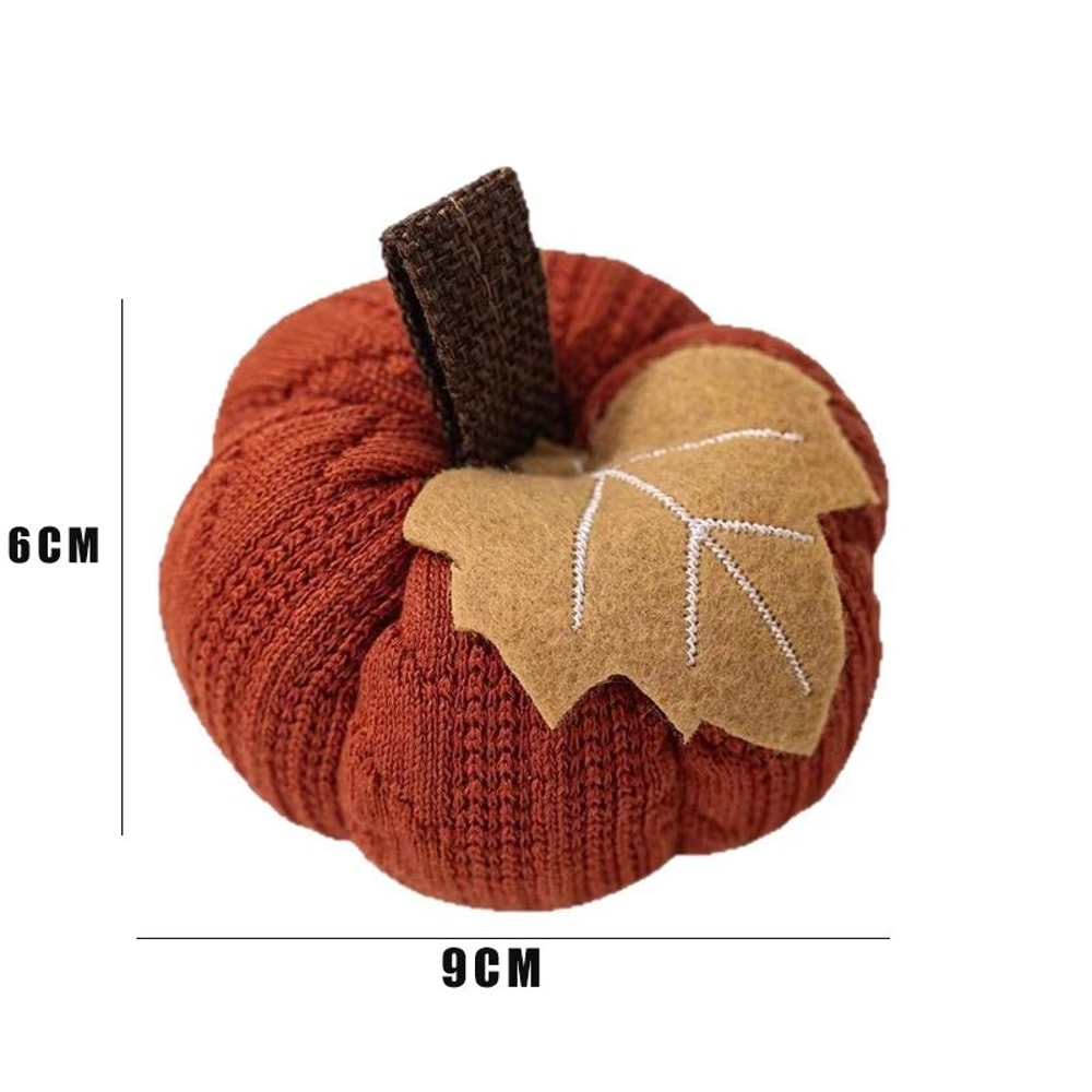 Handmade Knitted Decorative Pumpkin Reusable Fall And Halloween Home Decor 5
