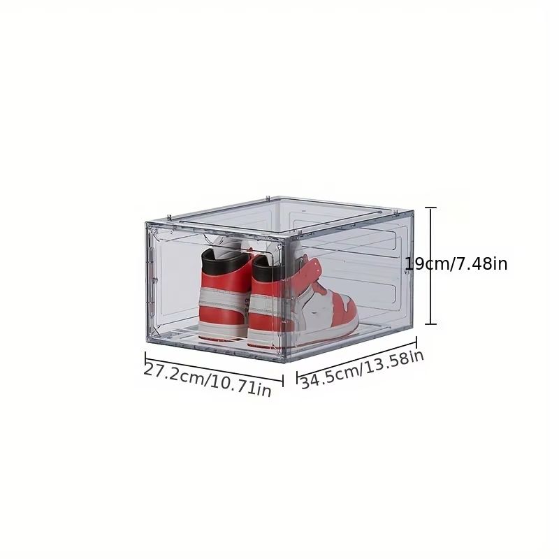 Thickened Transparent Shoe Storage Box Stackable Dustproof Shoe Rack For Home 5