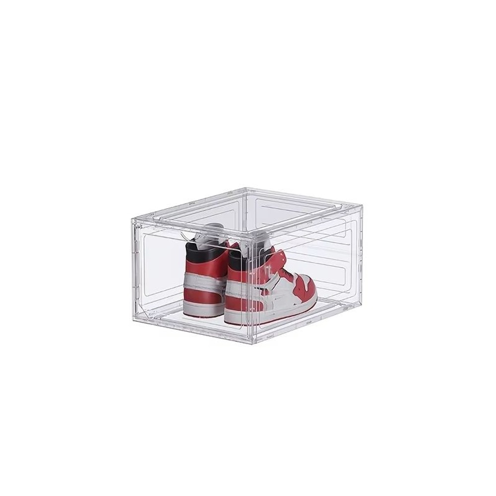 Thickened Transparent Shoe Storage Box Stackable Dustproof Shoe Rack For Home 6