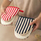 HeatResistant Oven Gloves Thickened Cotton Kitchen Mitts With Hanging Loop 0
