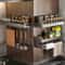 WallMounted Kitchen Storage Rack With Hooks And Seasoning Shelf Organizer 1
