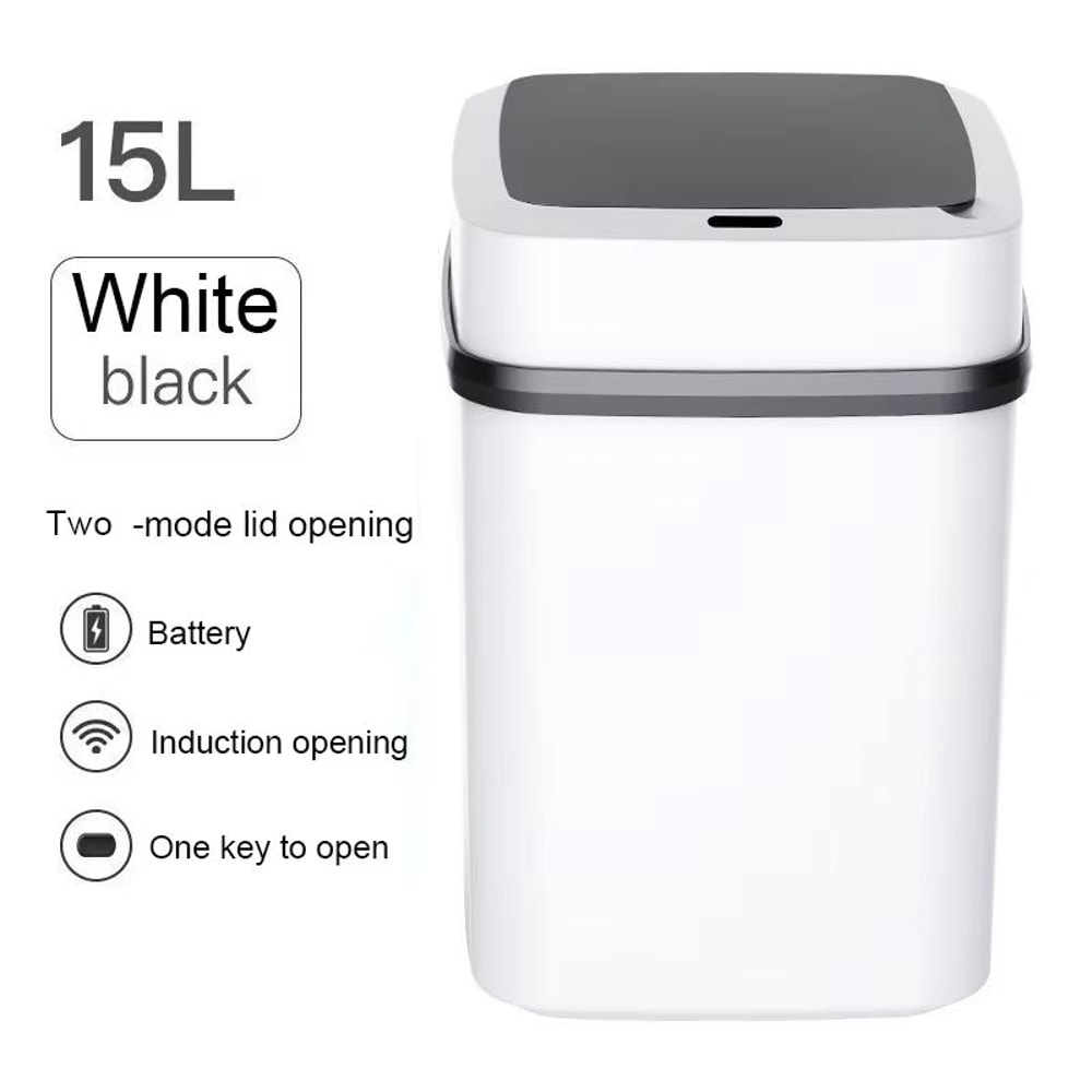 1315L Automatic Smart Trash Can With Motion Sensor Lid For Kitchen And Bathroom 10