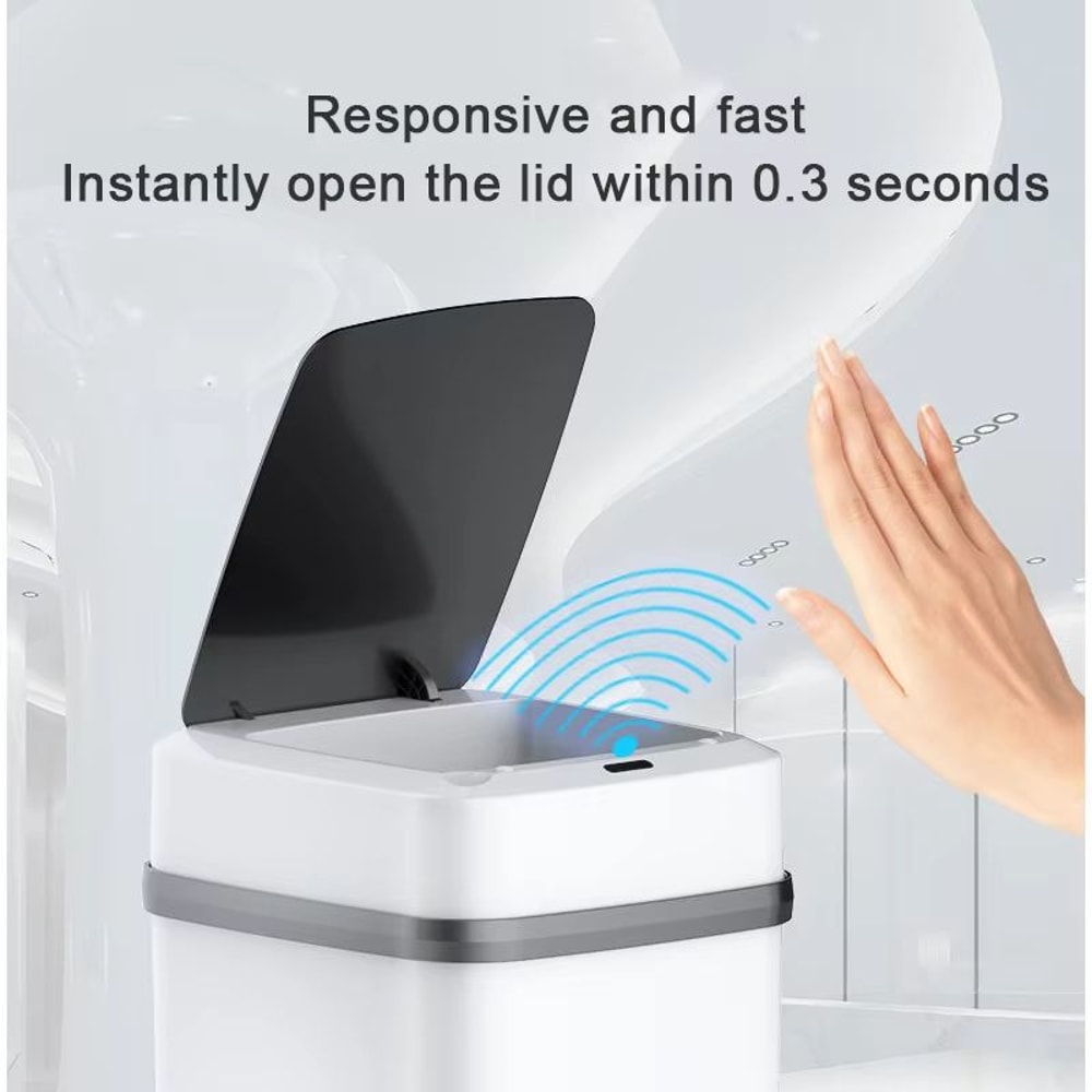 1315L Automatic Smart Trash Can With Motion Sensor Lid For Kitchen And Bathroom 1