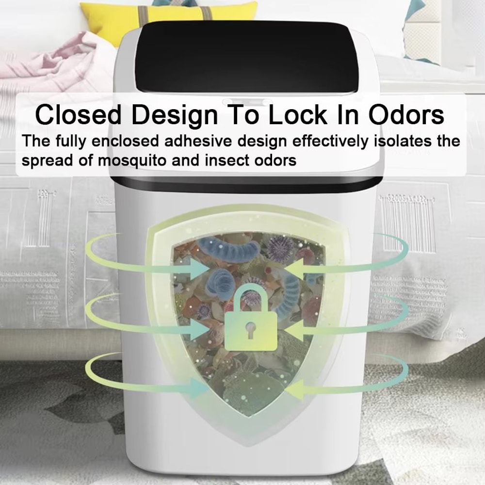 1315L Automatic Smart Trash Can With Motion Sensor Lid For Kitchen And Bathroom 4